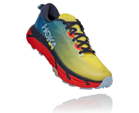 Hoka One One Mafate Speed 3 Moški Pohodniški Čevlji Modra / Rdeča SI-541867T